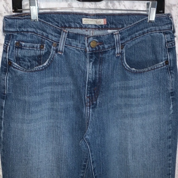 Levi’s 515 Boot Cut Cotton/Spandex Medium Wash High Rise Raw Hem Jeans Size 8 - Picture 12 of 12